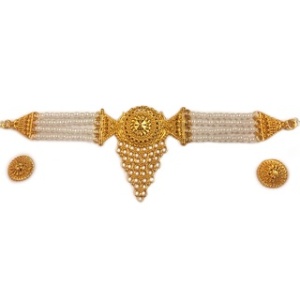 Imitation Jewelry-OffWhite Choker Necklace, Set for Women and Girls
