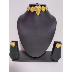 SM36-2 Traditional Golden Design Choker for the Big Day Wear