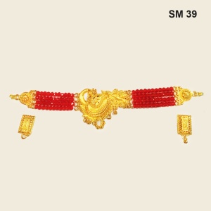 SM39-R Peacock Traditional Wear Choker Fancy Designs